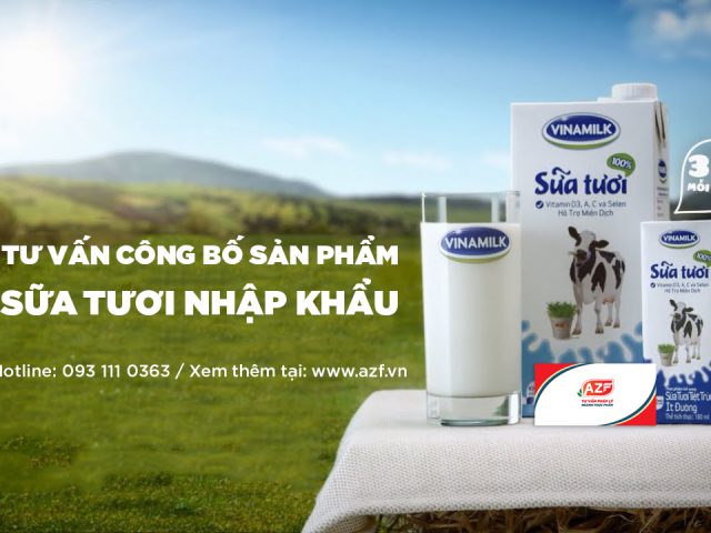 Hướng dẫn tự công bố sản phẩm sữa tươi tự sản xuất và nhập khẩu