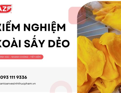 Kiểm nghiệm xoài sấy dẻo: quy trình và hồ sơ chi tiết