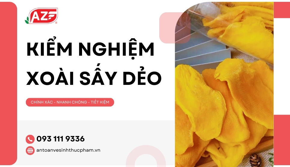 Kiểm nghiệm xoài sấy dẻo: quy trình và hồ sơ chi tiết