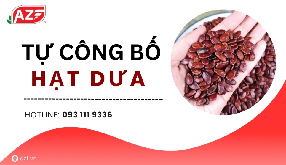 Hướng dẫn tự công bố chất lượng hạt dưa nhanh nhất