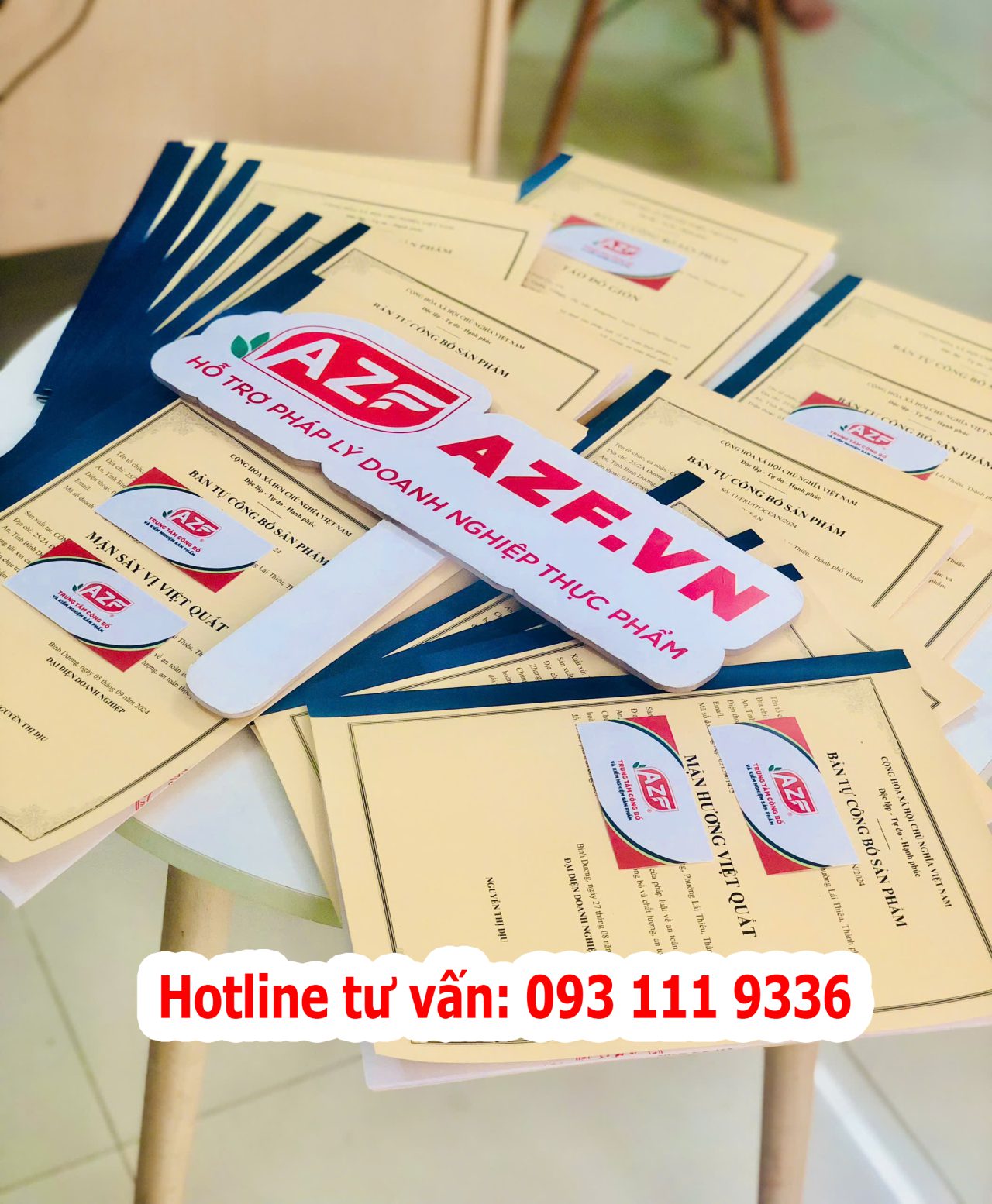 Hồ sơ tự công bố sản phẩm tại AZF