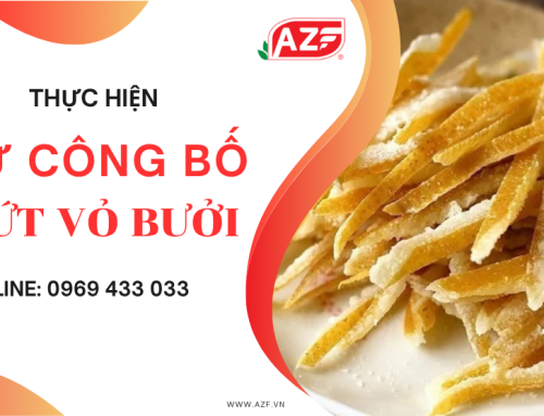 Thực hiện tự công bố mứt vỏ bưởi theo quy định 2025