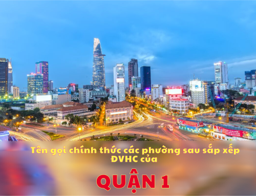 Tên gọi chính thức các phường của Quận 1 sau sắp xếp ĐVHC