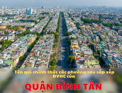 Tên gọi chính thức các phường của Quận Bình Tân sau sắp xếp ĐVHC