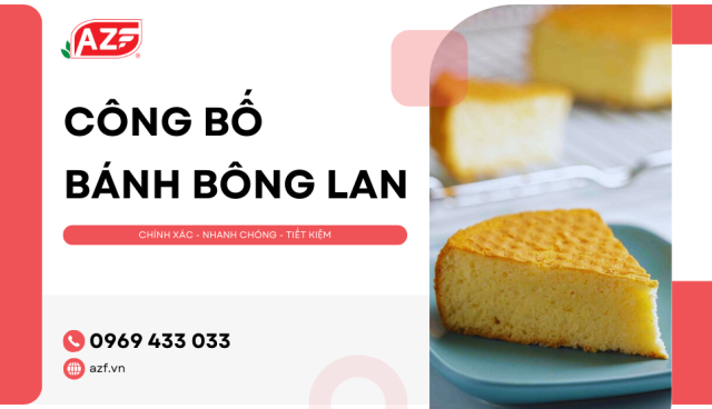 Công bố sản phẩm bánh bông lan nhanh chóng và chính xác